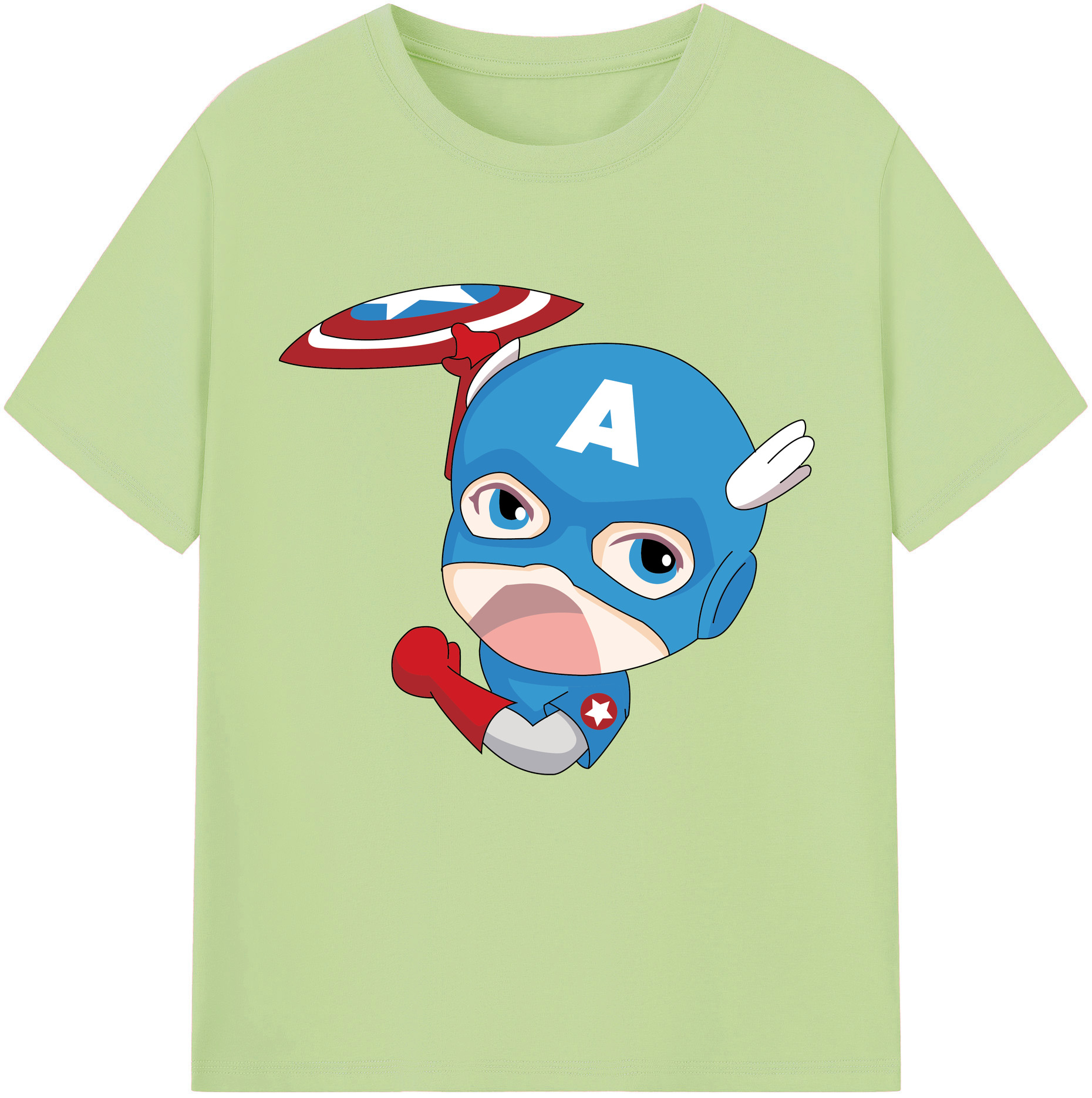 （画像用） アベンジャーズ The Avengers 綿100％半袖Tシャツ（フロントプリント）